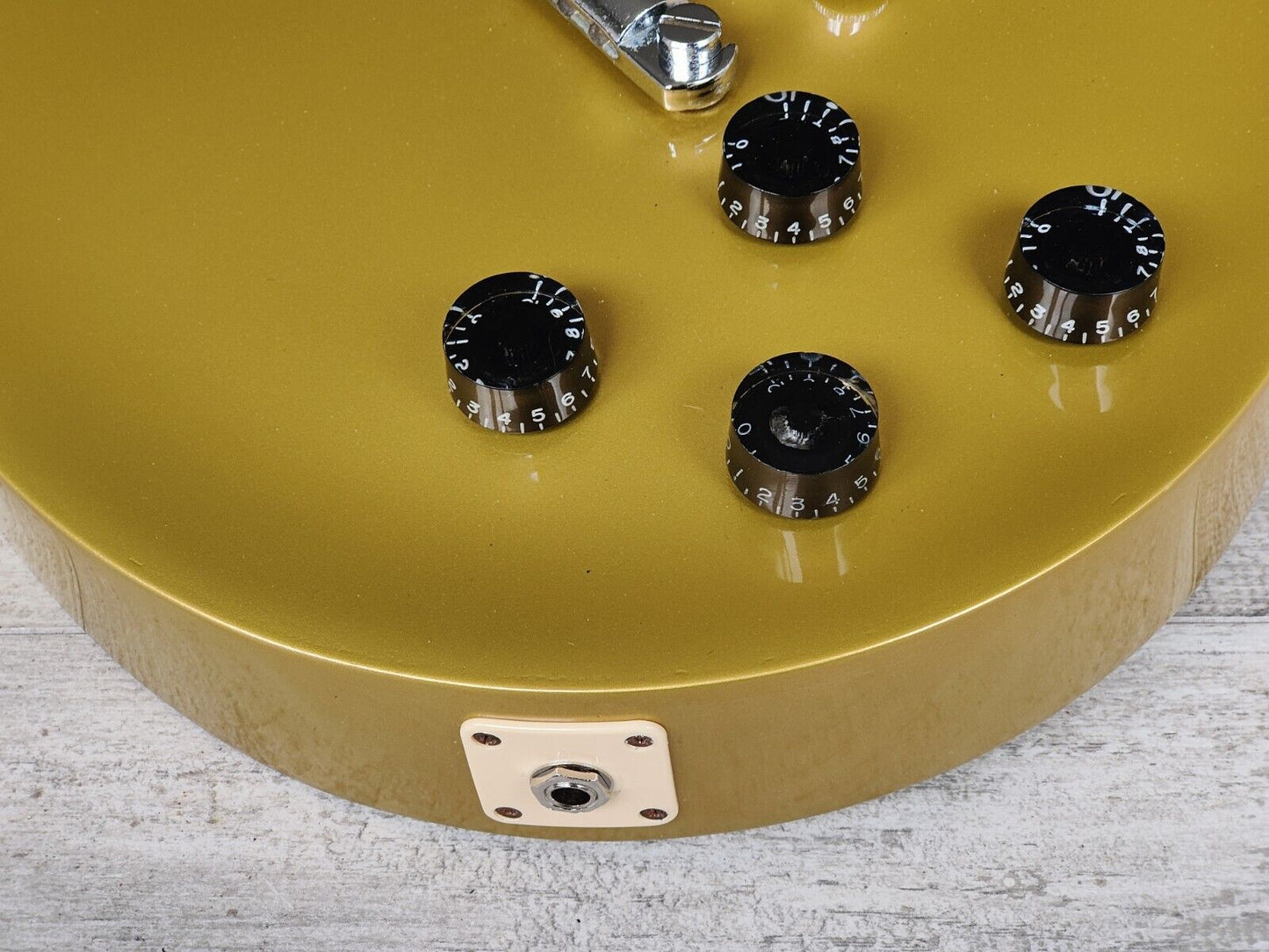 1978 Aria Pro II Japan LP-600R "Black Beauty" Les Paul Custom (Refinished Gold)