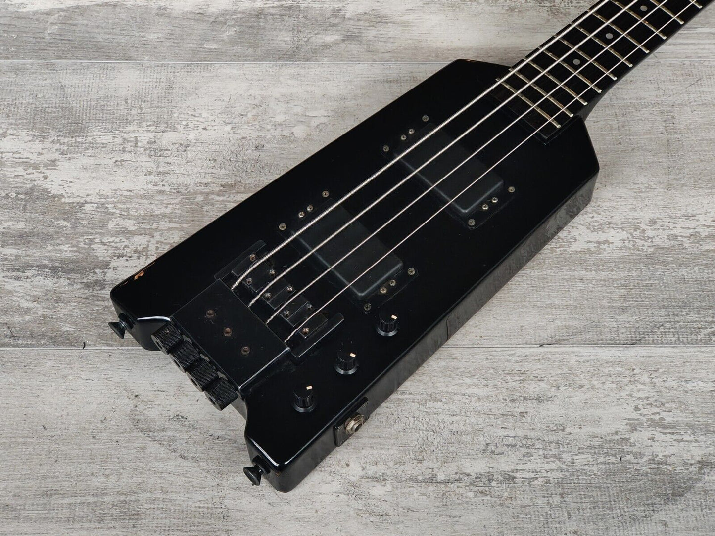 Unknown Hohner B2 Style Headless Bass Guitar (Black)