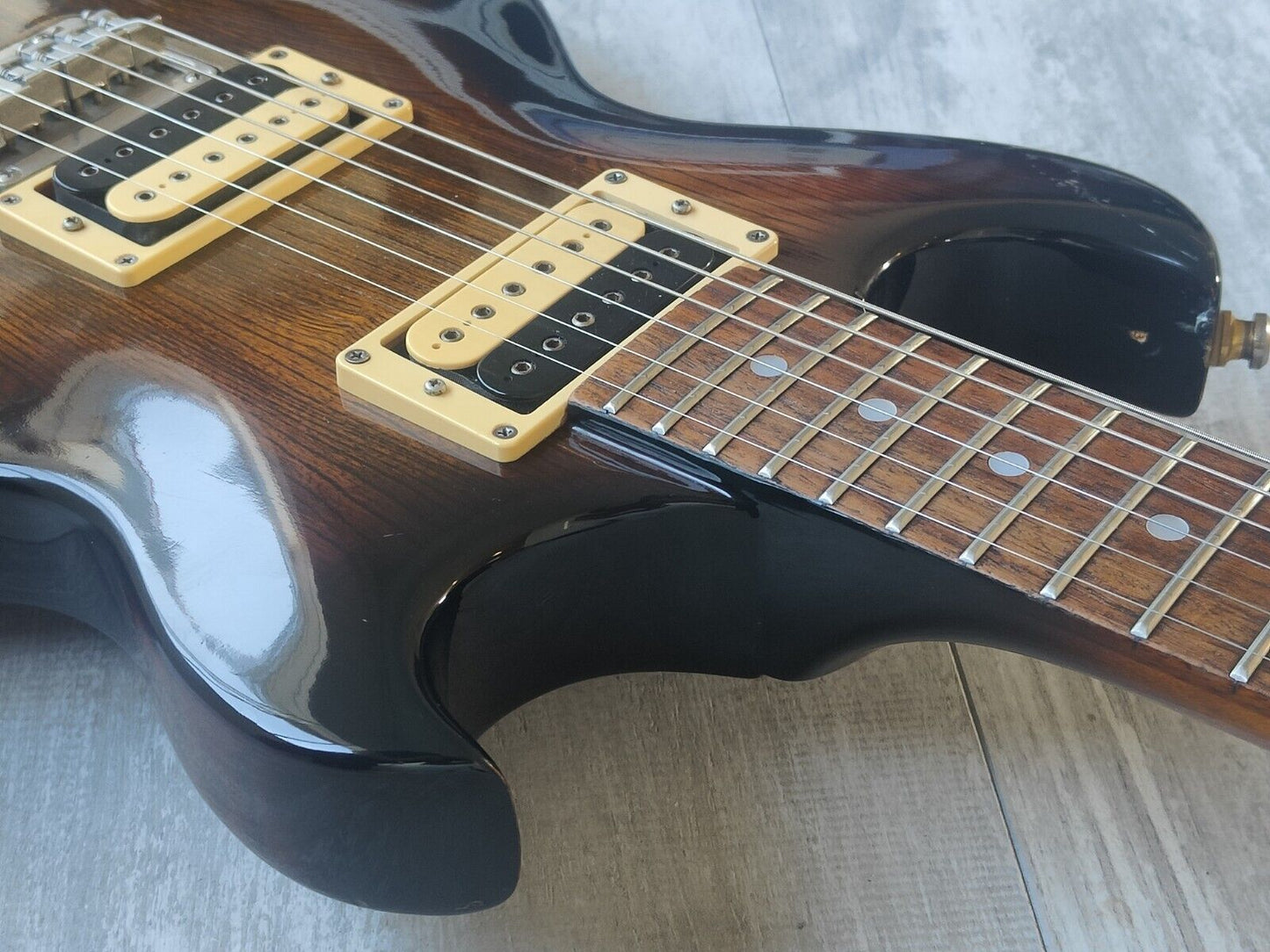 1981 Aria Pro II Japan CS-400 Cardinal Double Cutaway (Brown Sunburst)