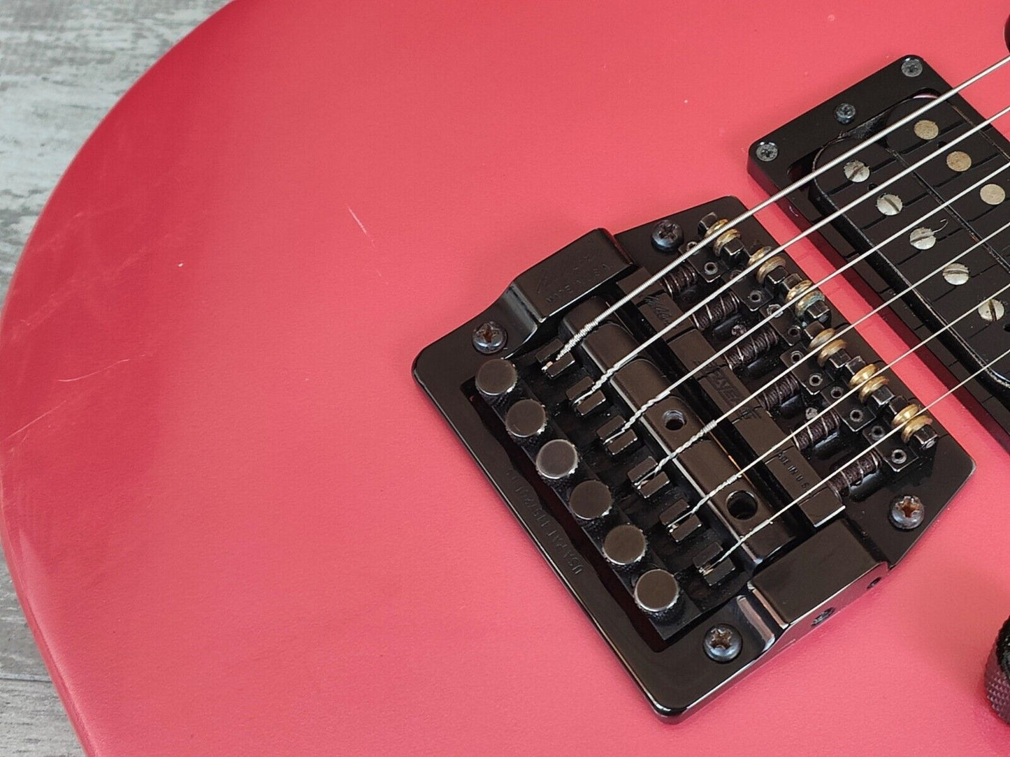 1985 Greco Japan JJ-R1 HSS Superstrat w/Kahler (Pink)