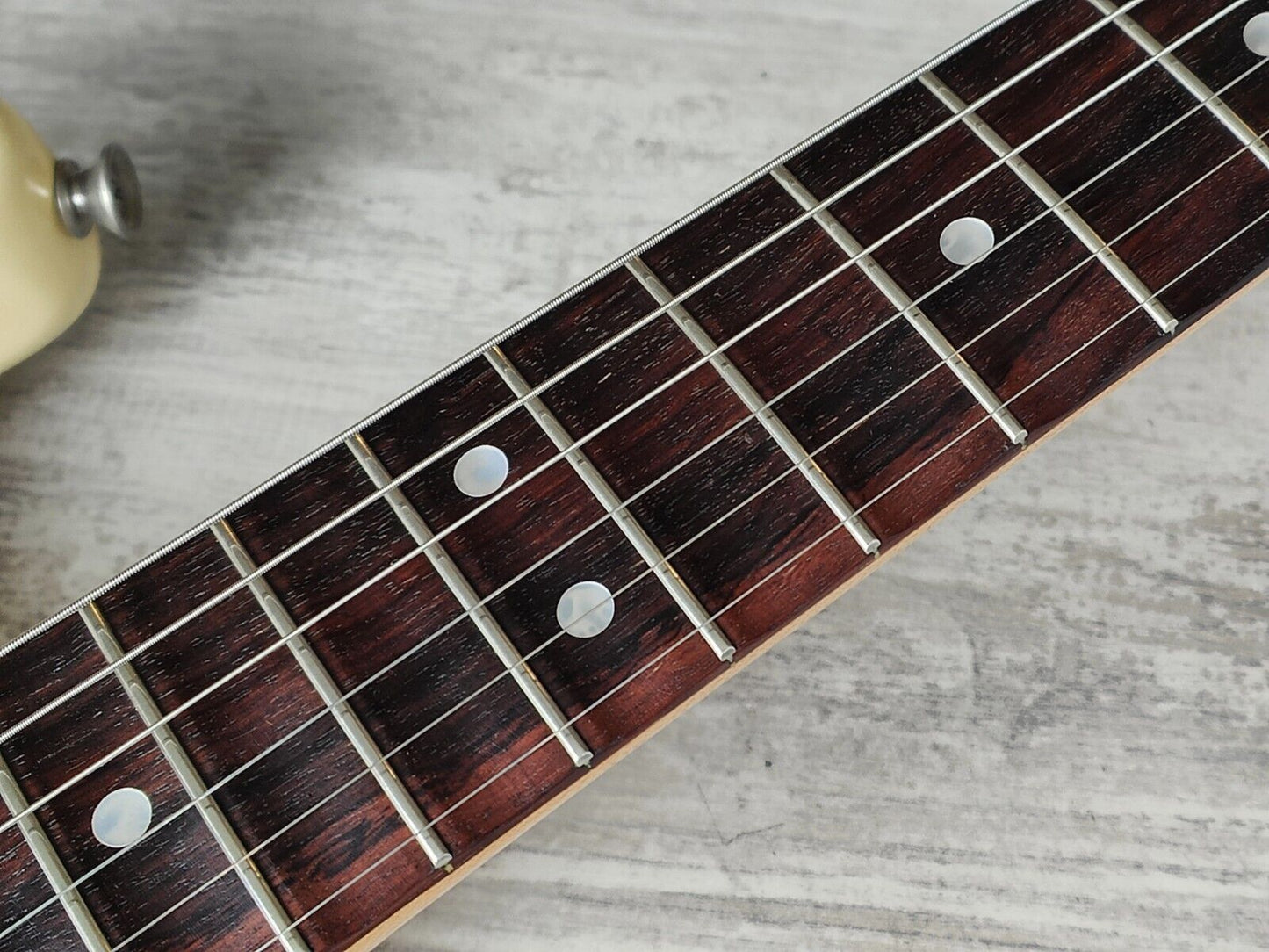 1986 Fender Japan ST72-65 '72 Reissue Blackmore Scalloped Stratocaster (White)