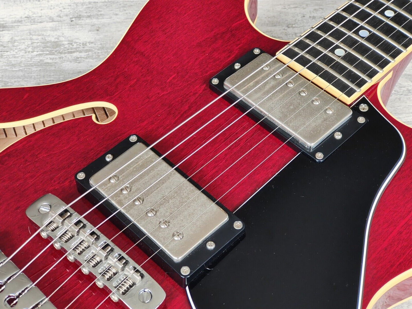 2012 Aria Pro II Japan TA-DOMINO Titan Series Semi Hollowbody (Cherry  Red)