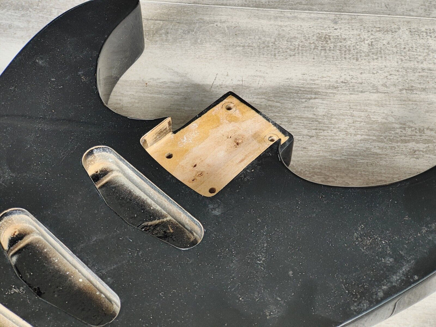 1990's Kramer Japan (by Tokai) LH Left Handed NOS Superstrat Body/Neck (Black)