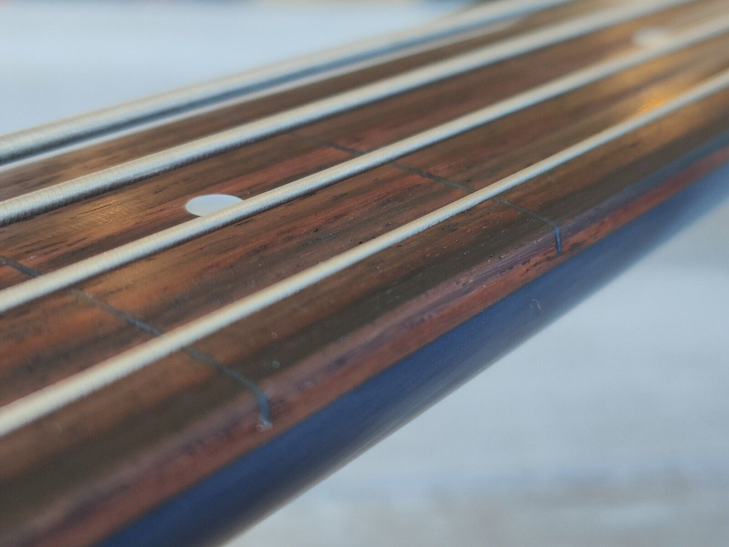 1990's Fernandes Japan FRB-45 Revolver Fretless Bass (Blue)