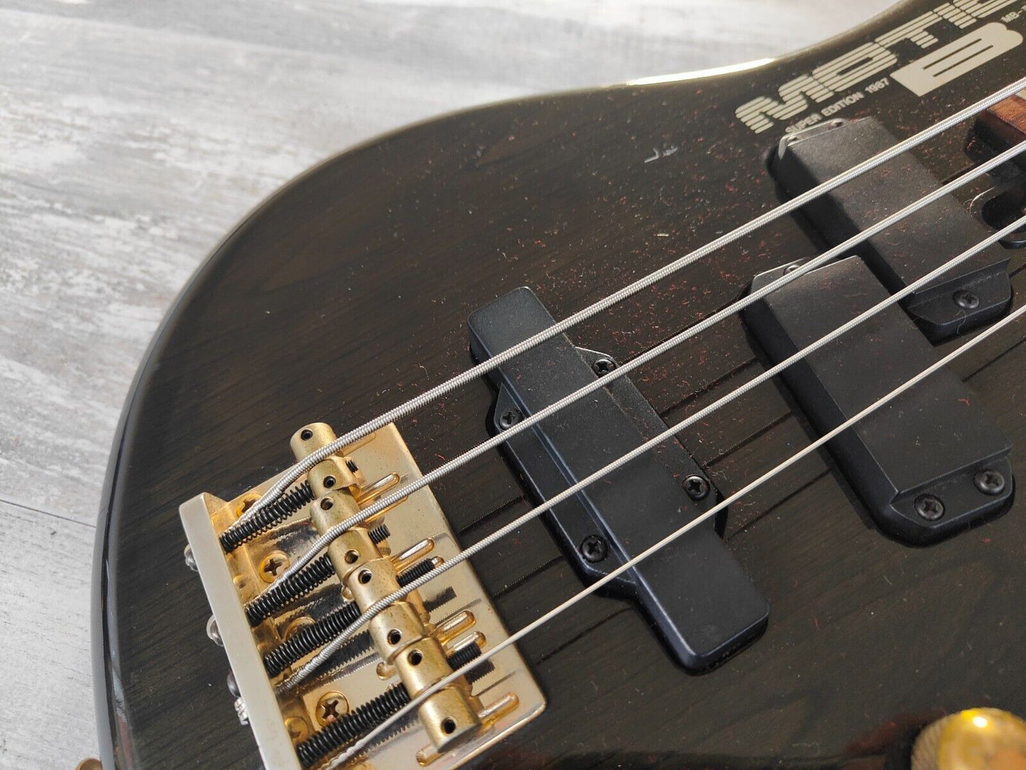 1986 Yamaha Japan MB-III Motion B Short Scale Bass (Trans Black)