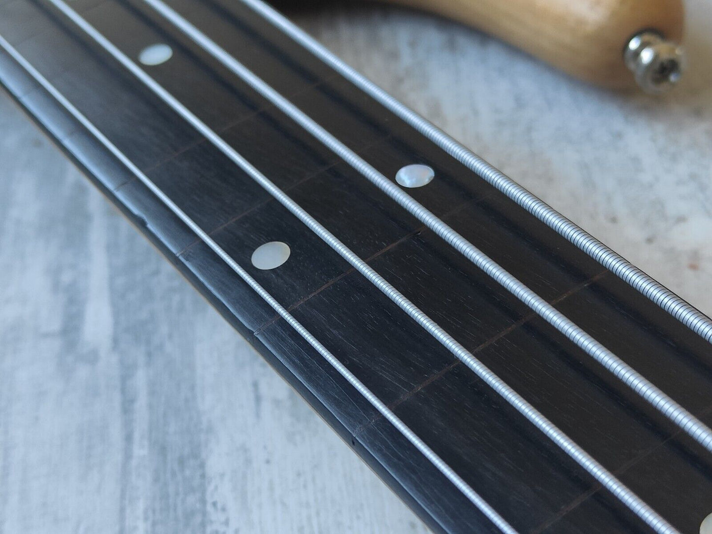 1990 Greco Japan PXB-80 Phoenix (Warwick-ish) Defretted/Fretless Bass (Natural)