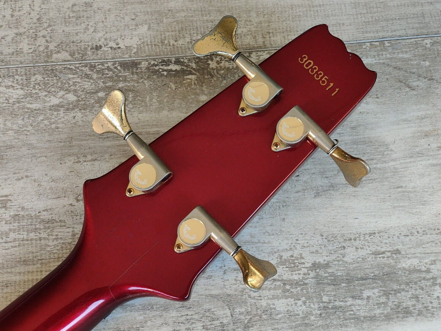 1983 Aria Pro II Japan SB Elite-II Electric Bass (Deep Red Metallic)