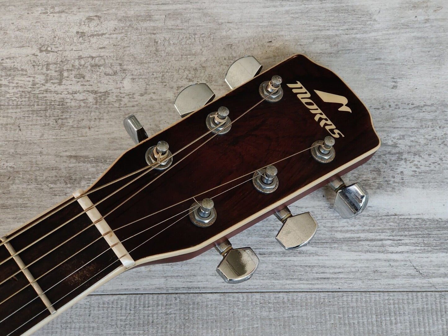 1980's Morris MF-601 Japanese Vintage Acoustic Guitar (Brown Sunburst)