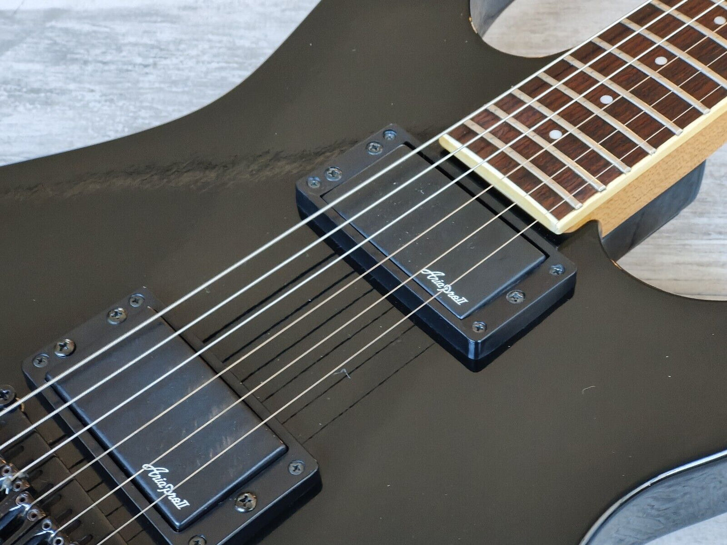 1988 Aria Pro II XR Series XR-ST-2 Dinky Style Superstrat (Black)