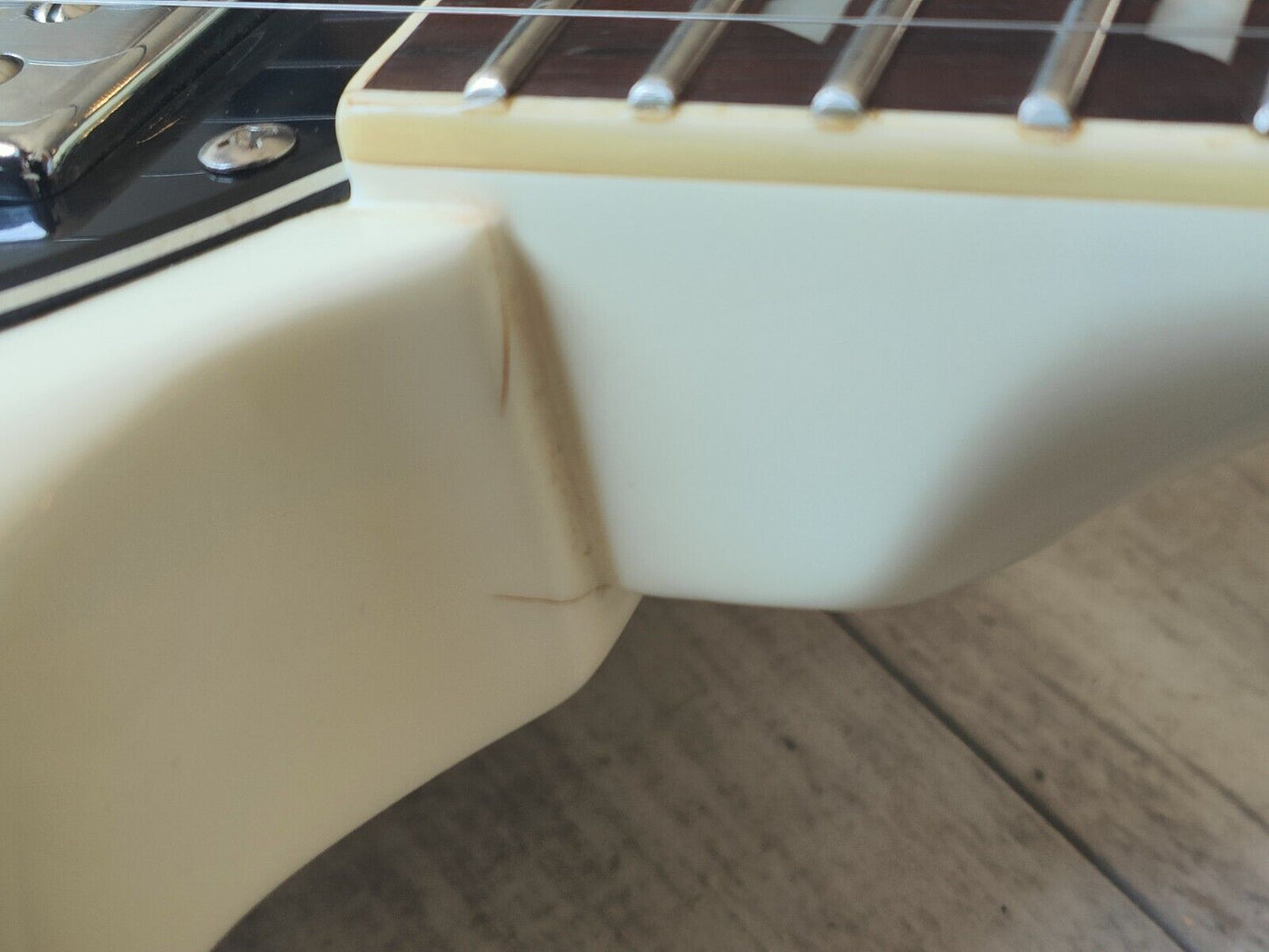 Blitz by Aria Pro II SG Double Cutaway (White)