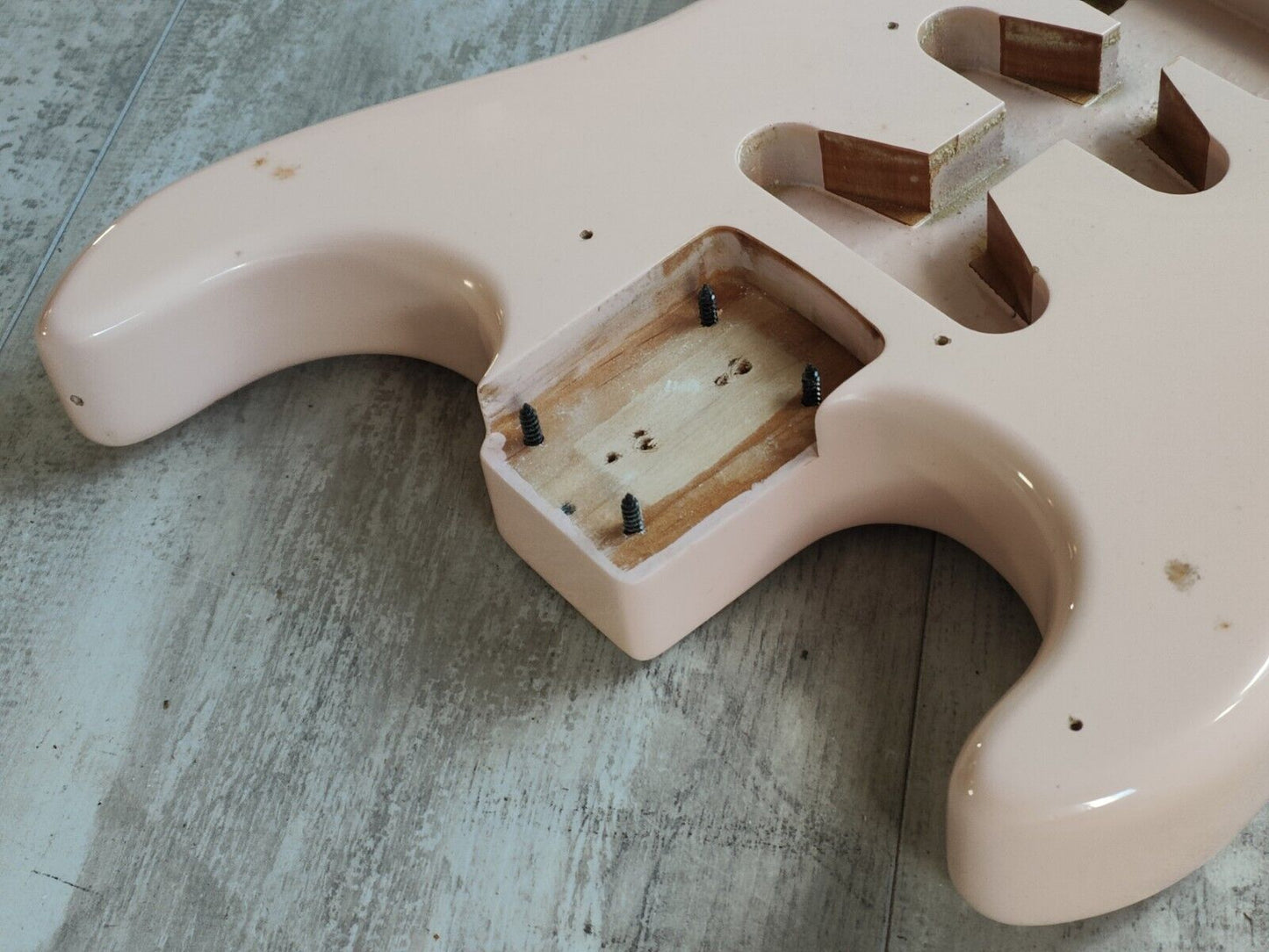 1990's Kramer Japan (by Tokai) LH Left Handed NOS Joker Superstrat Body (Pink)