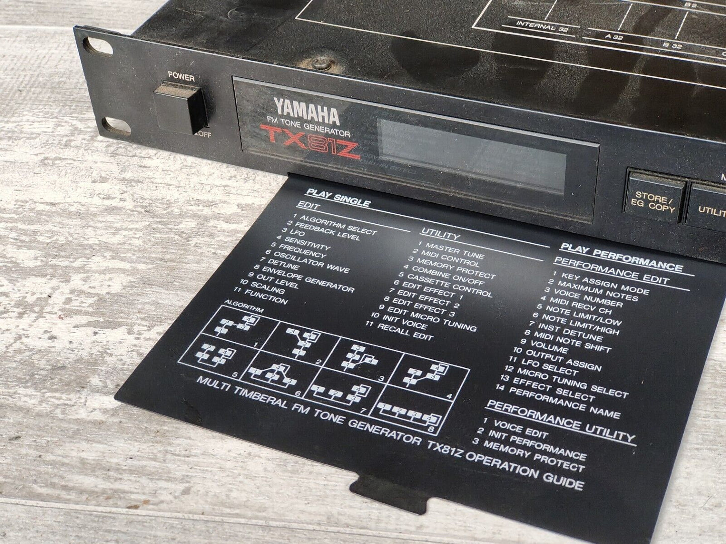 Yamaha TX81Z Tone Generator Rack Unit