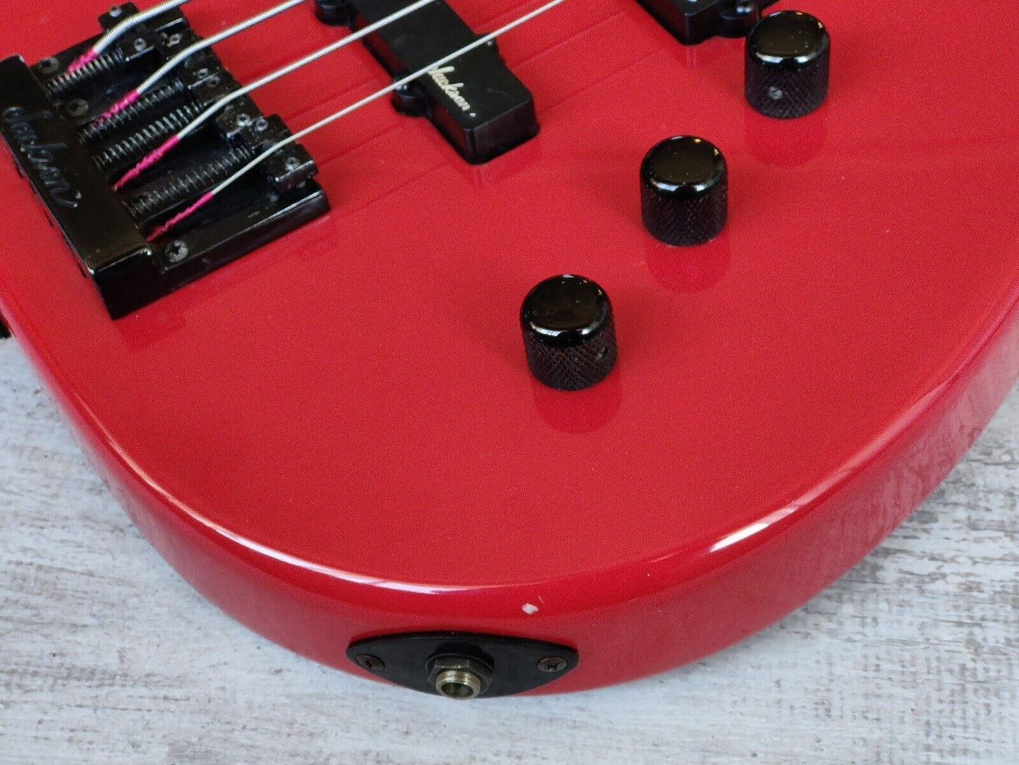 1985 Charvel Jackson Japan Model 2B PJ Bass (Red)