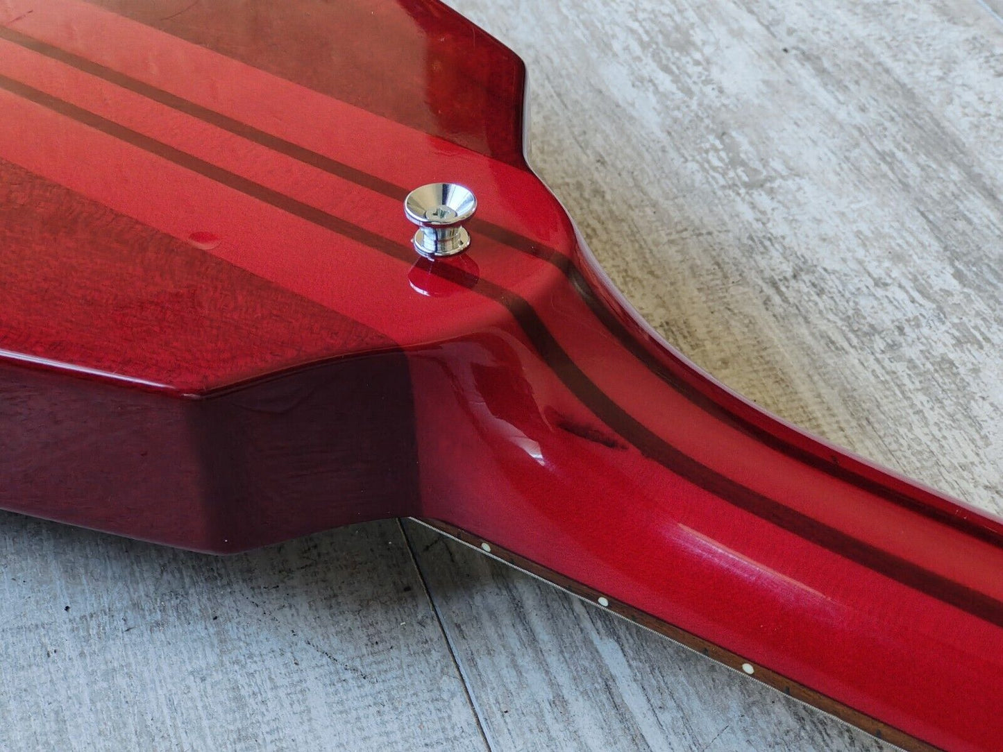 1997 Greco Japan GV-90MH Neckthrough Flying V (Cherry Red)