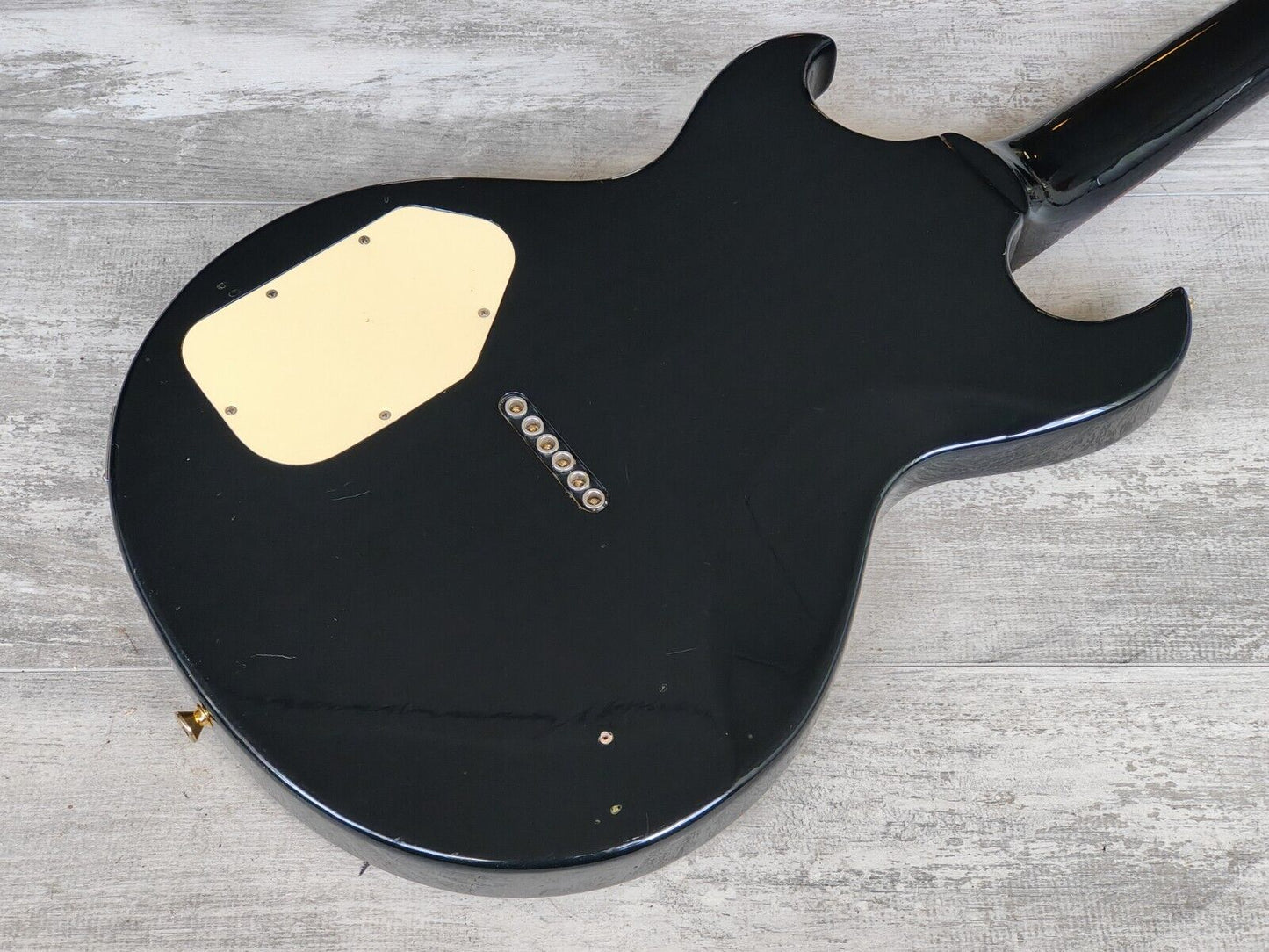 1981 Aria Pro II Japan CS-400 Cardinal Double Cutaway (Black)