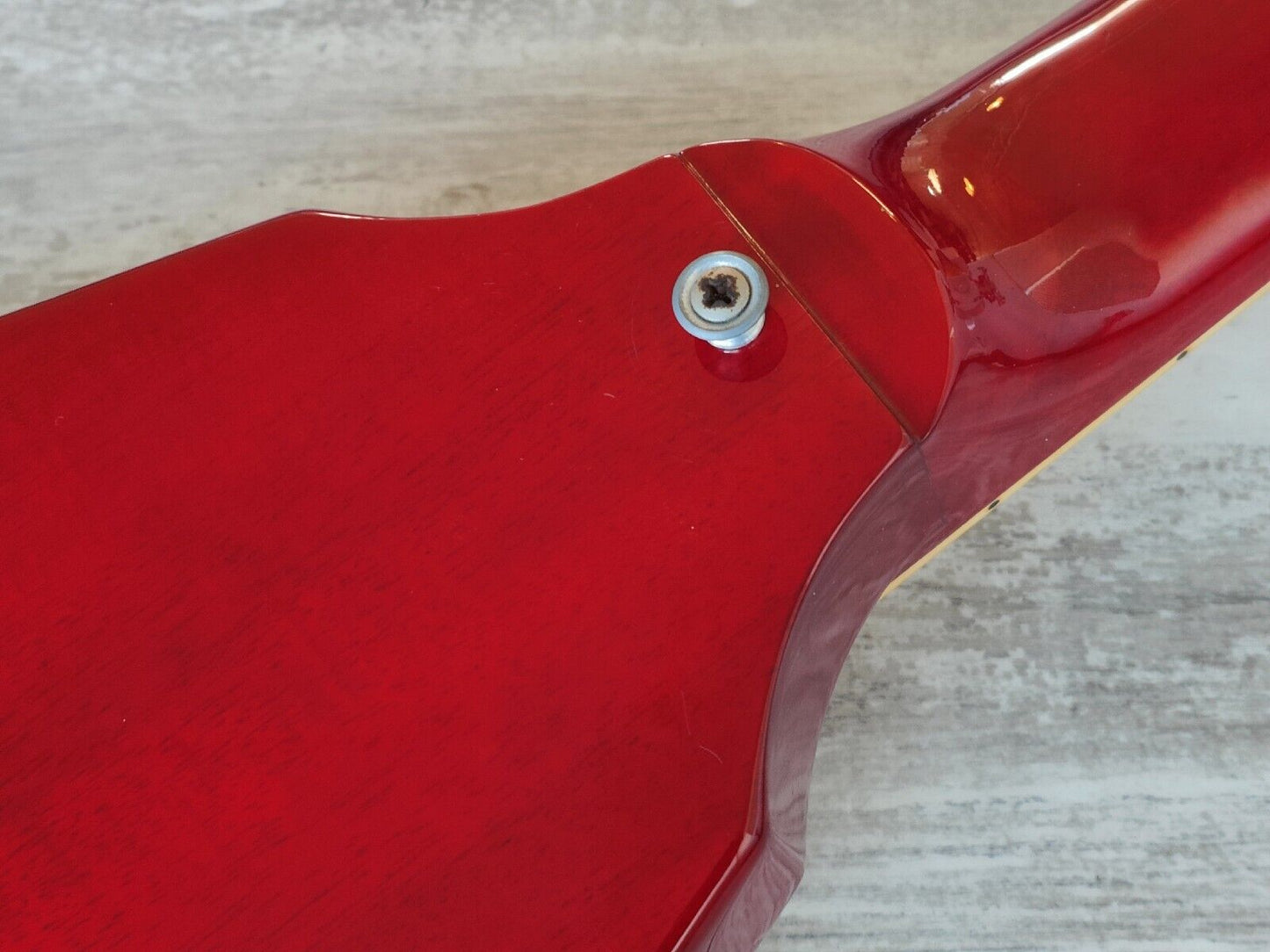 1988 Greco Japan FVB-75 Flying V Bass (Cherry Red)