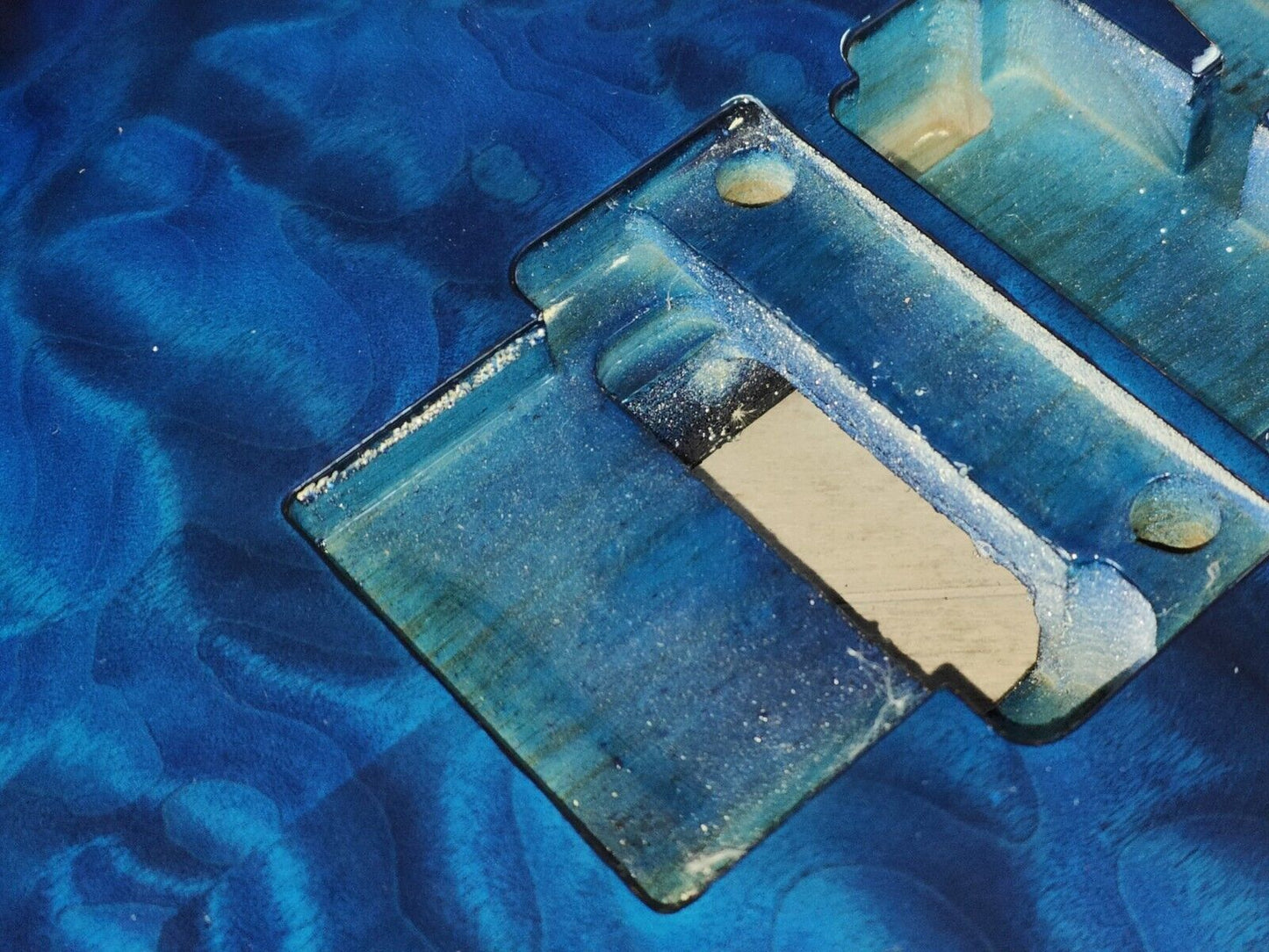 Schecter EX Exceed Series NOS Body/Neck (Black Aqua Blue Burst)