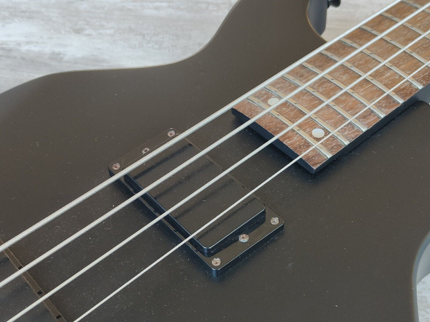 Edwards Japan (by ESP) EJ-78TV Double Cutaway Bass Guitar Luna Sea (Matte Black)