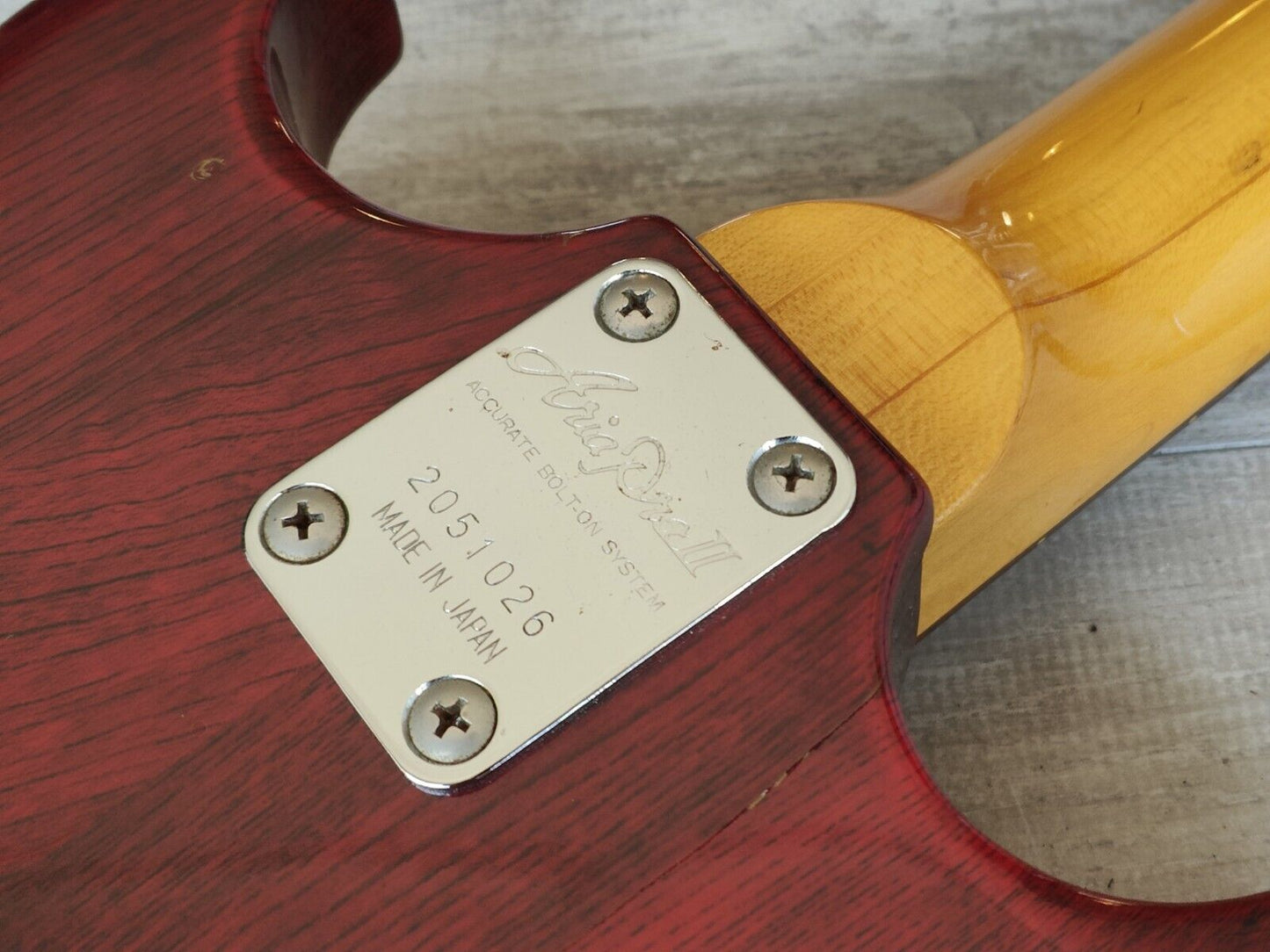 1982 Aria Pro II Japan CS-350 Cardinal Double Cutaway (Red)