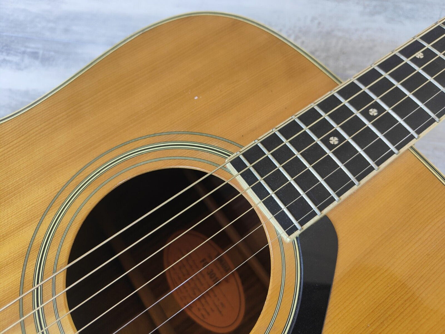 1970's Yamaha FG-301B Japanese Vintage Acoustic Dreadnought Guitar (Natural)
