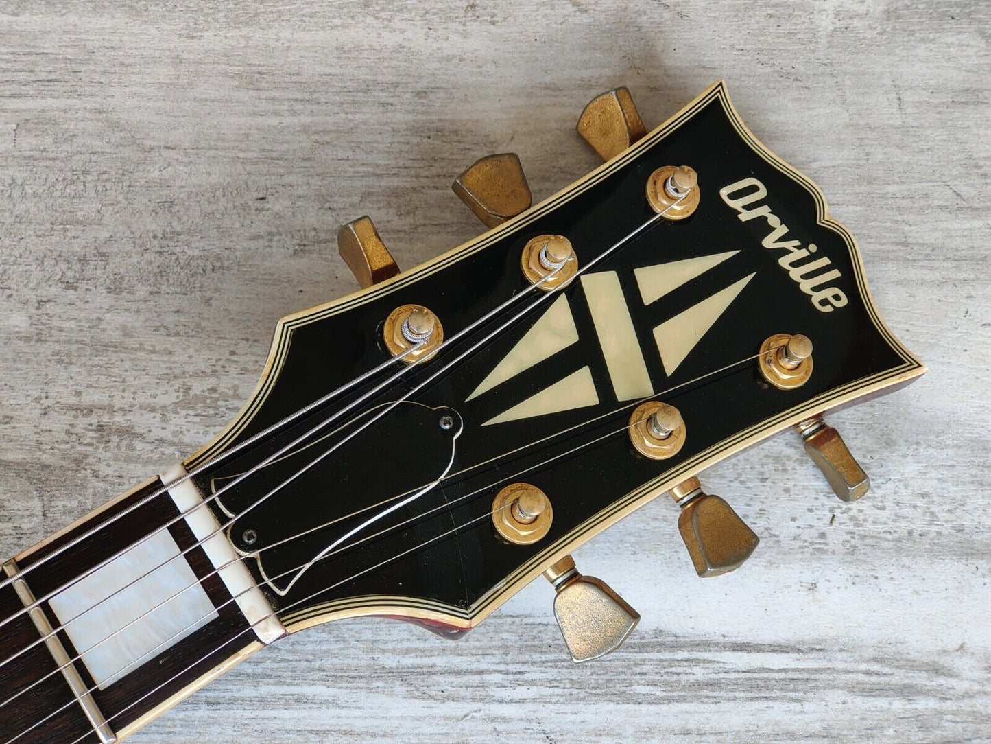 1990's Orville (Gibson) Japan LPC-75 '60's Reissue Les Paul Custom (Wine Red)