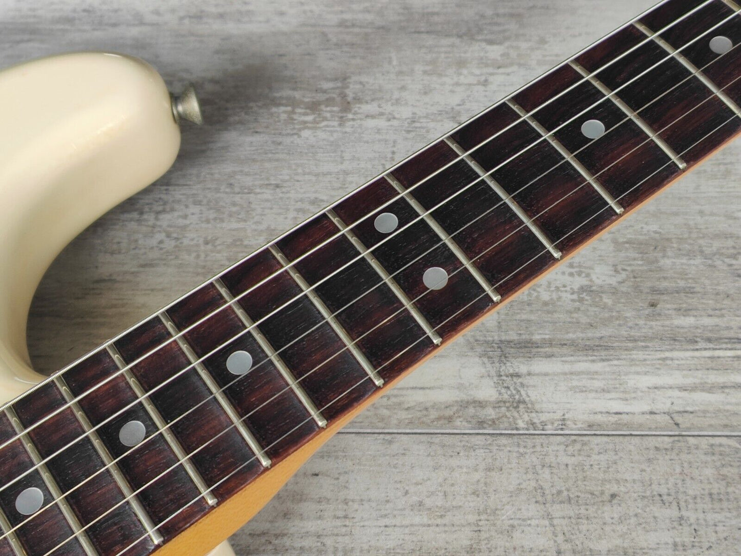 1986 Fender Japan ST72-65 '72 Reissue Blackmore Scalloped Stratocaster (White)