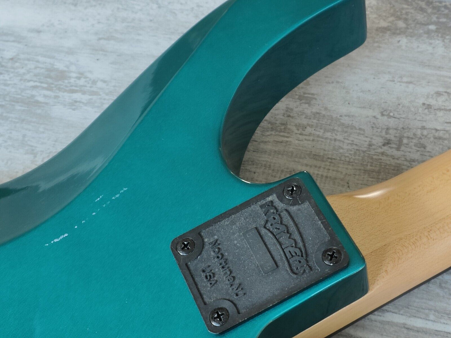 1990's Kramer Japan (by Tokai) LH Left Handed NOS Superstrat Body/Neck (Aqua)