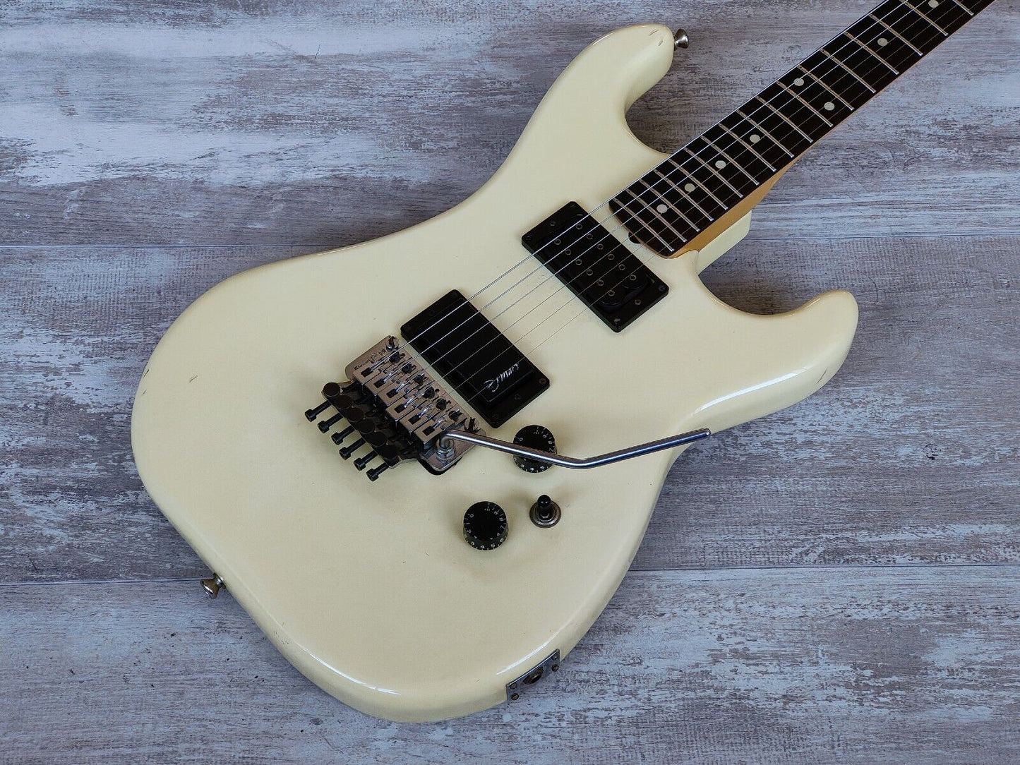 1985 Kramer Japan JK2000 Superstrat w/Floyd Rose (Aged White)