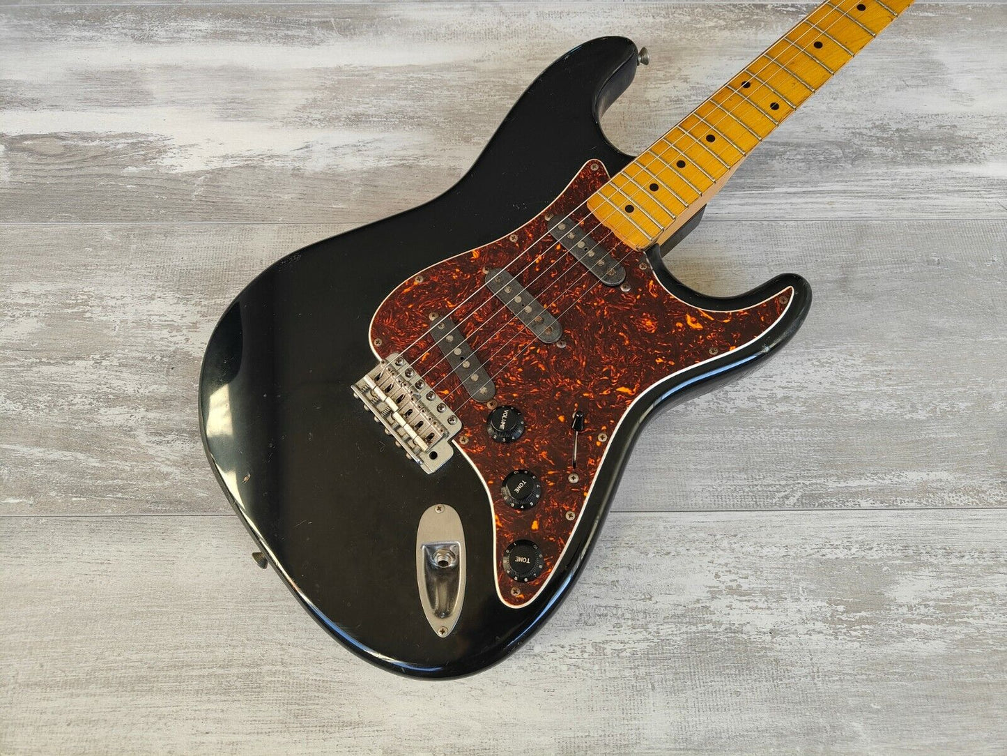 1980's Bill Lawrence (by Morris Japan) Challenger '57 Style Stratocaster (Black)