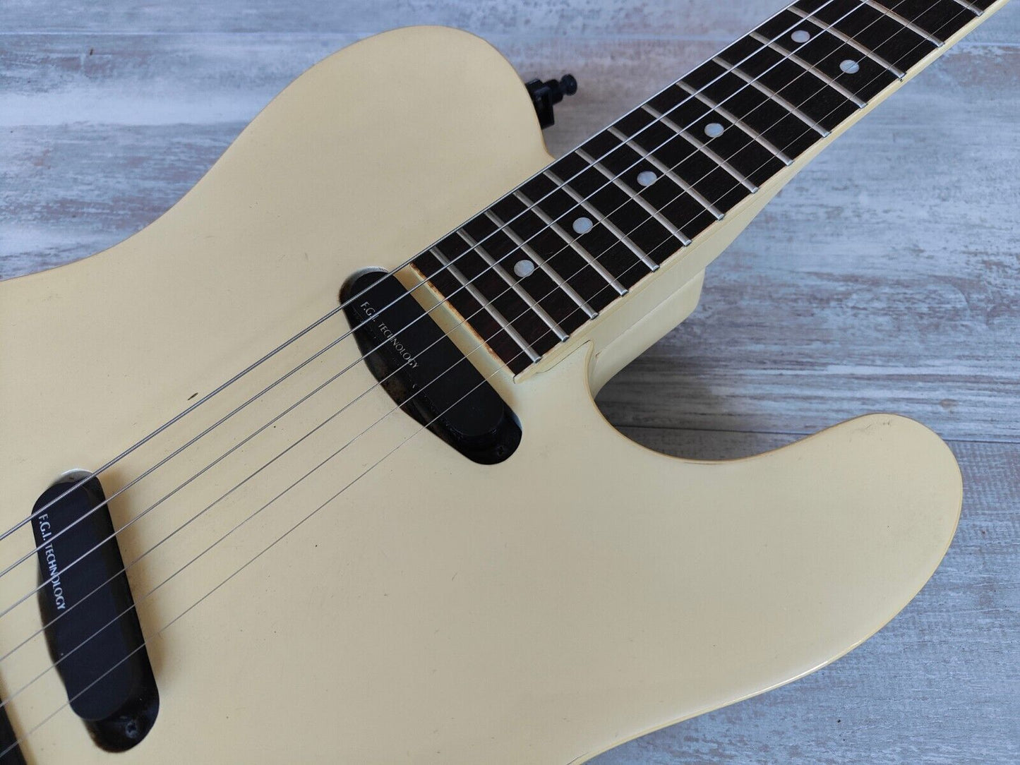 1990 Fernandes Japan TE-75BT Buck Tick Model Telecaster (White)