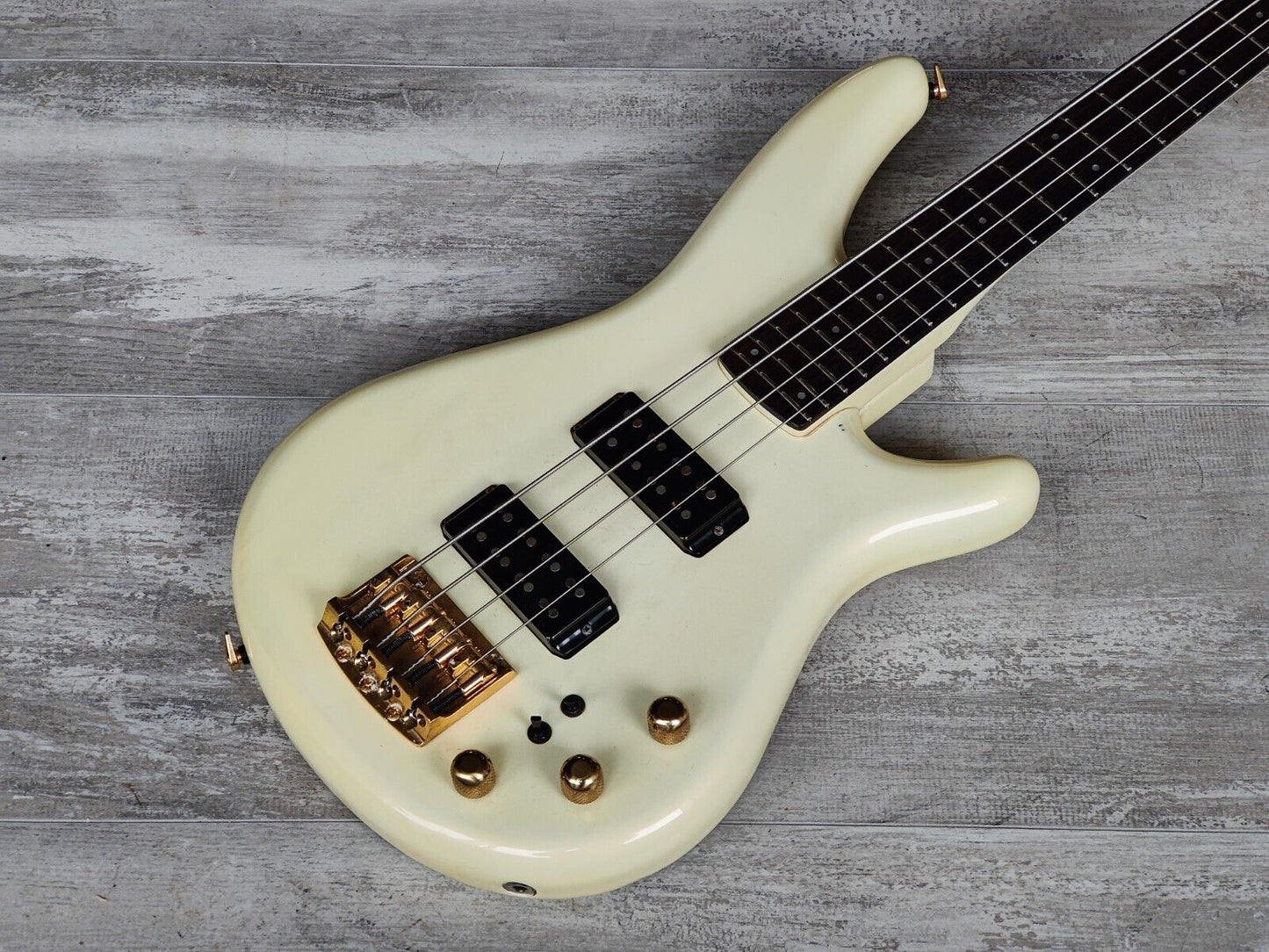 1987 Ibanez Japan RB835 Roadstar II Bass Guitar (Crystal Pearl White)