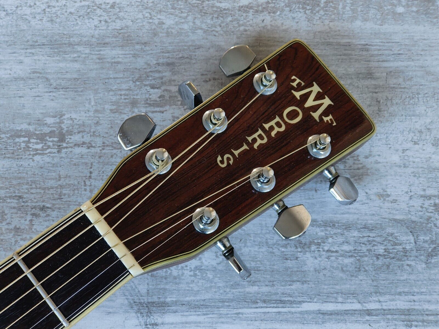 1980's Morris W-60 Japanese Vintage Acoustic Dreadnought Guitar (Natural)