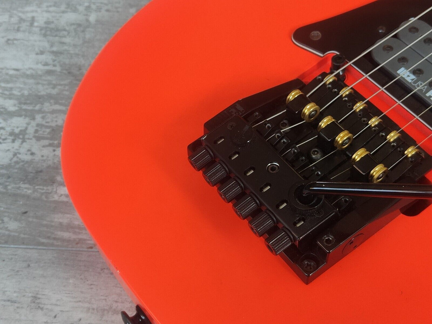 1980's Ibanez Japan RG-575 Reverse Headstock Superstrat (Five Alarm Red)