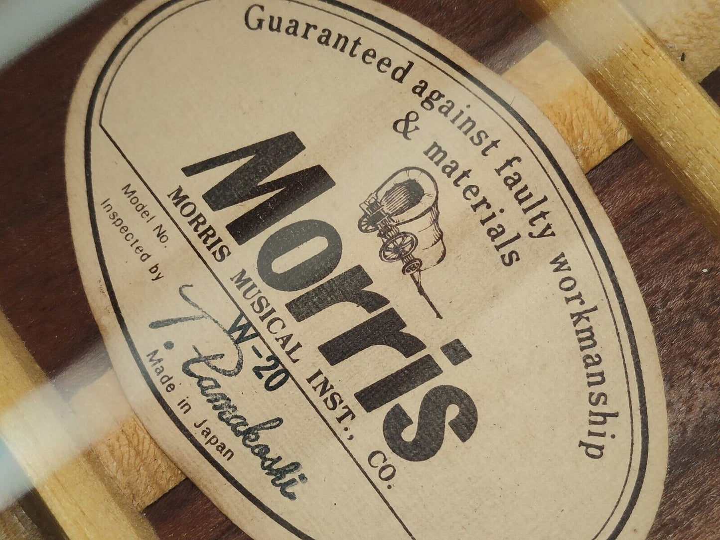 1980's Morris W-20 Japanese Vintage Acoustic Dreadnought Guitar (Natural)