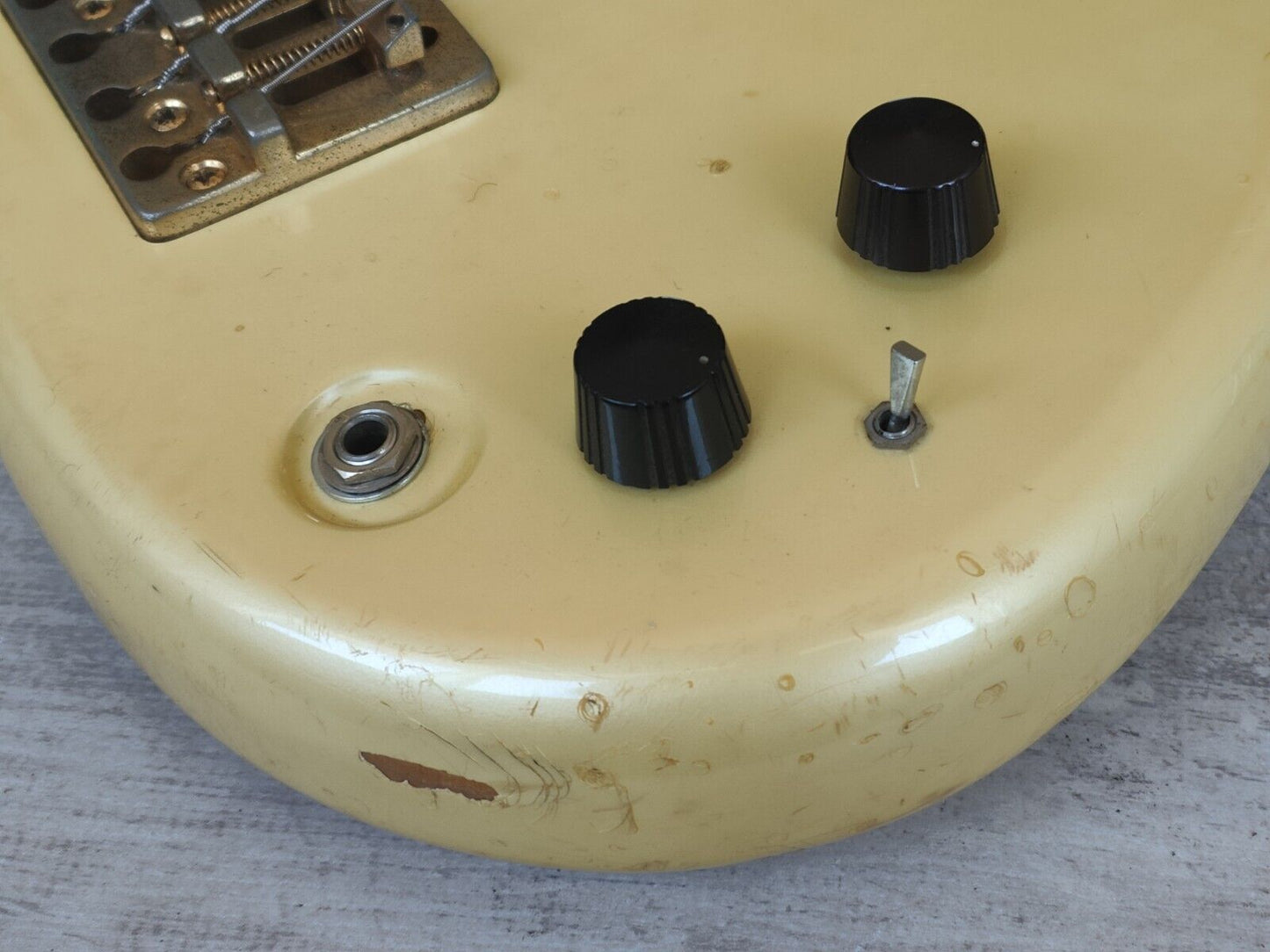 1984 Aria Pro II Japan SB Elite-I Electric Bass (Pearl White)