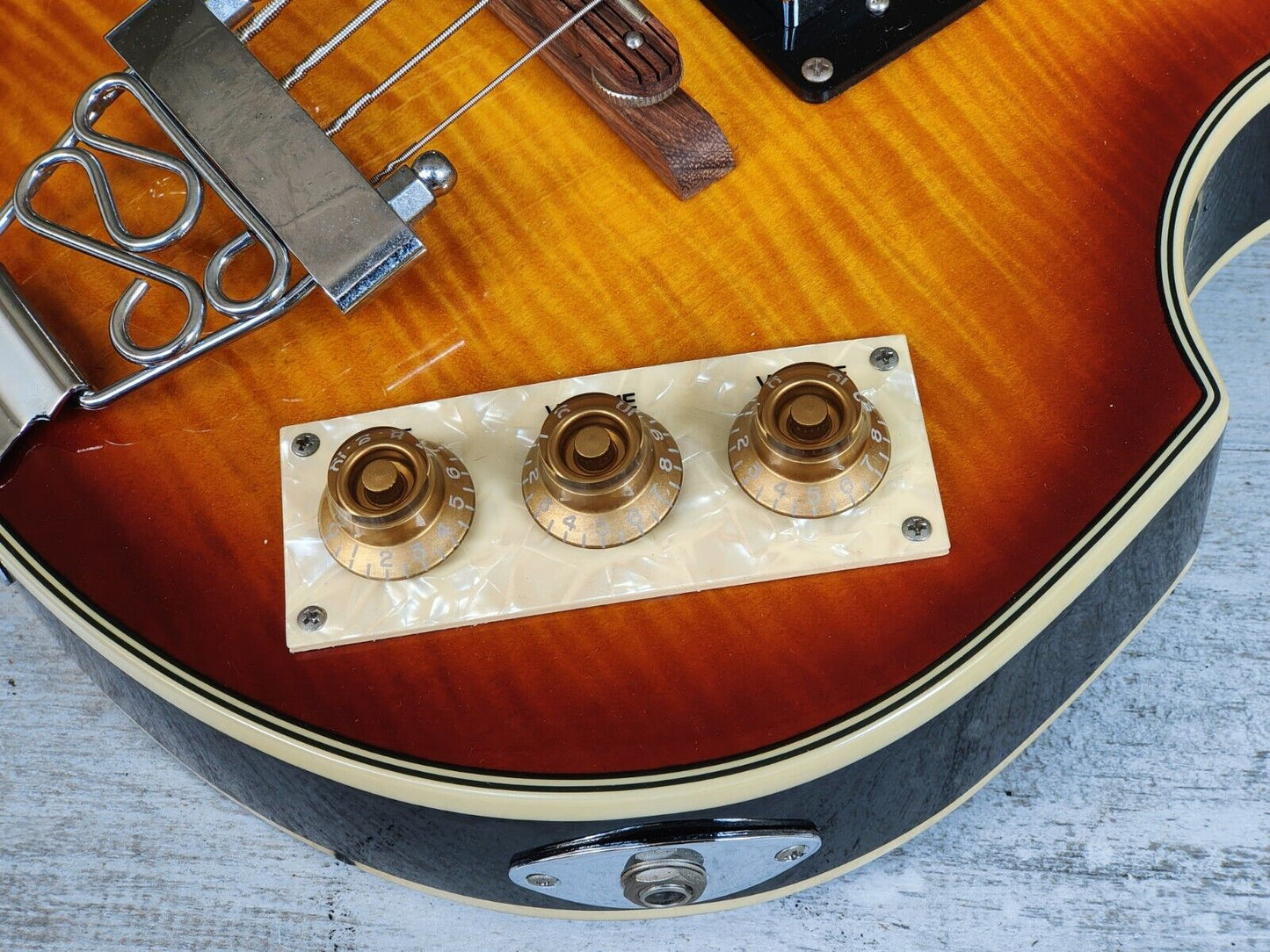2007 Epiphone Viola Violin Beatle Bass (Brown Sunburst)