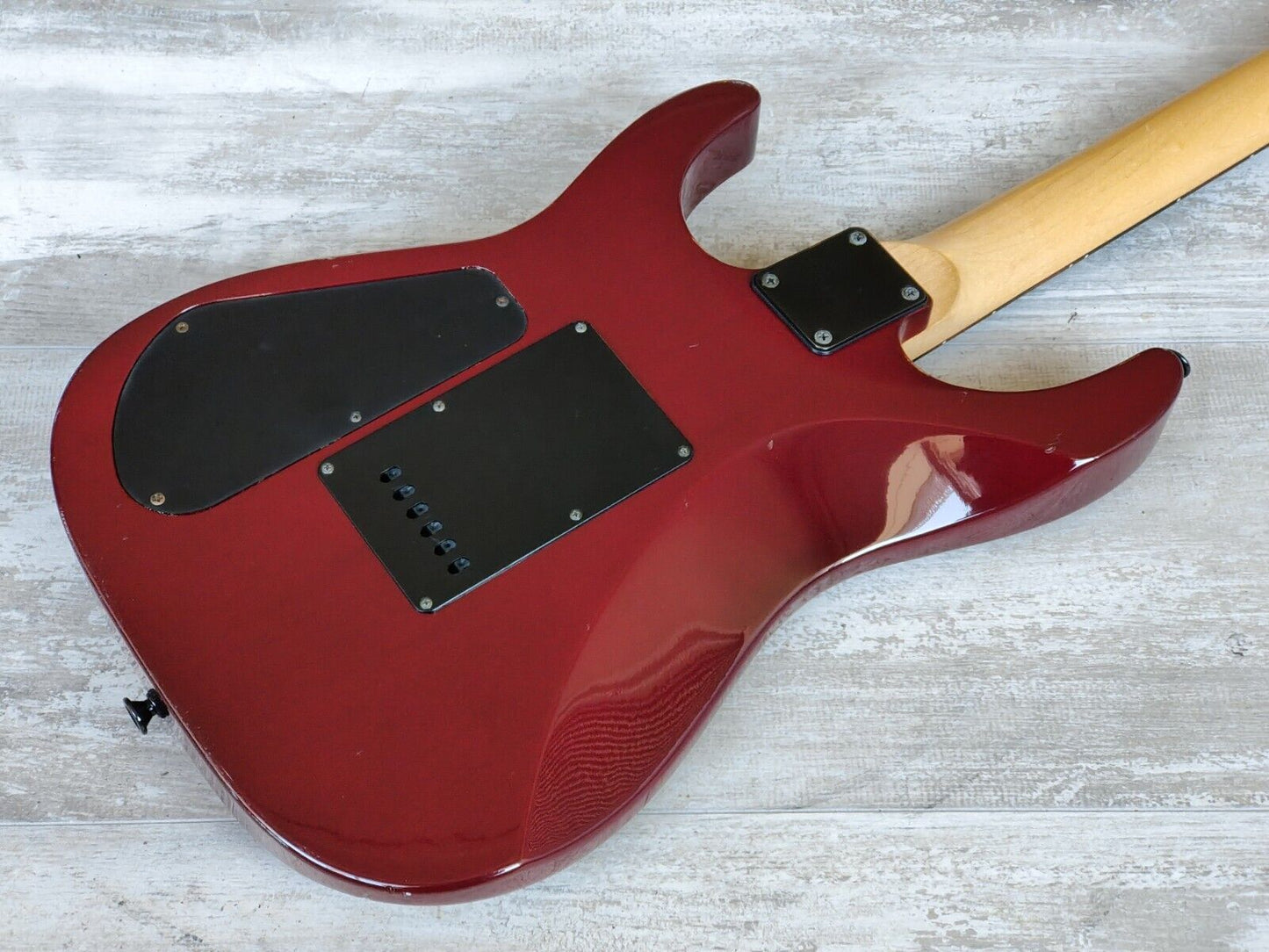 1996 Charvel Japan MyG Dinky Superstrat (Red Quilt)