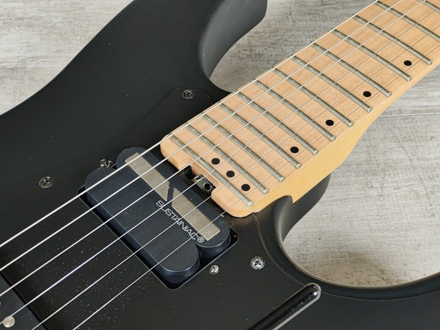 2017 Schecter Sun Valley Super Shredder FR S w/Sustainiac + EMG (Satin Black)