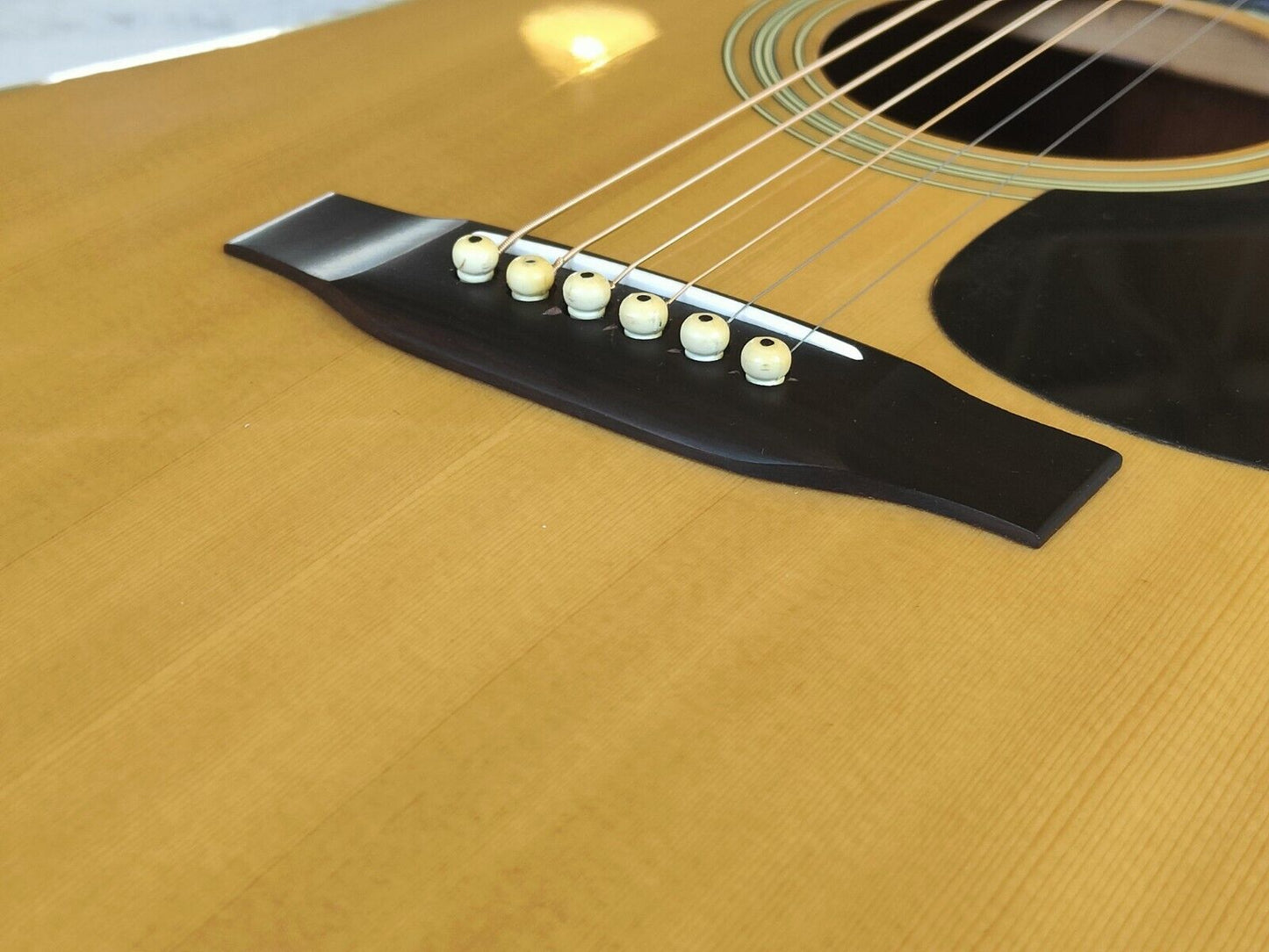 1980's Morris W-18 Japanese Vintage Acoustic Dreadnought Guitar (Natural)