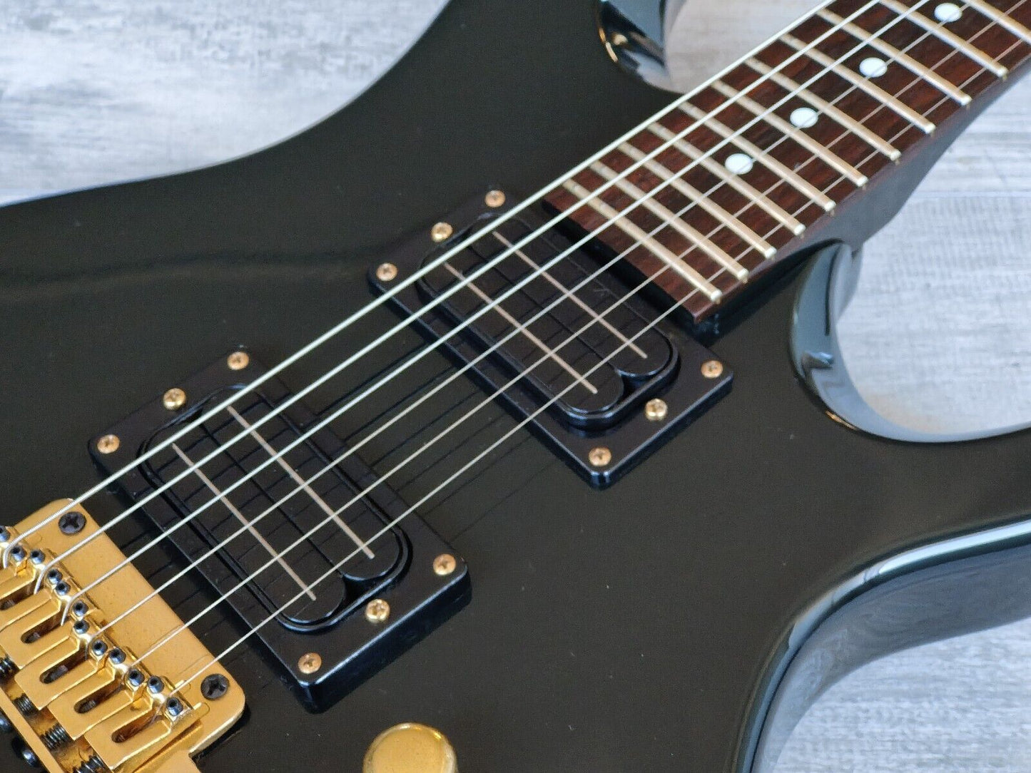 1990's Bill Lawrence (by Morris Japan) BY1R-60G HH Electric Guitar (Black)