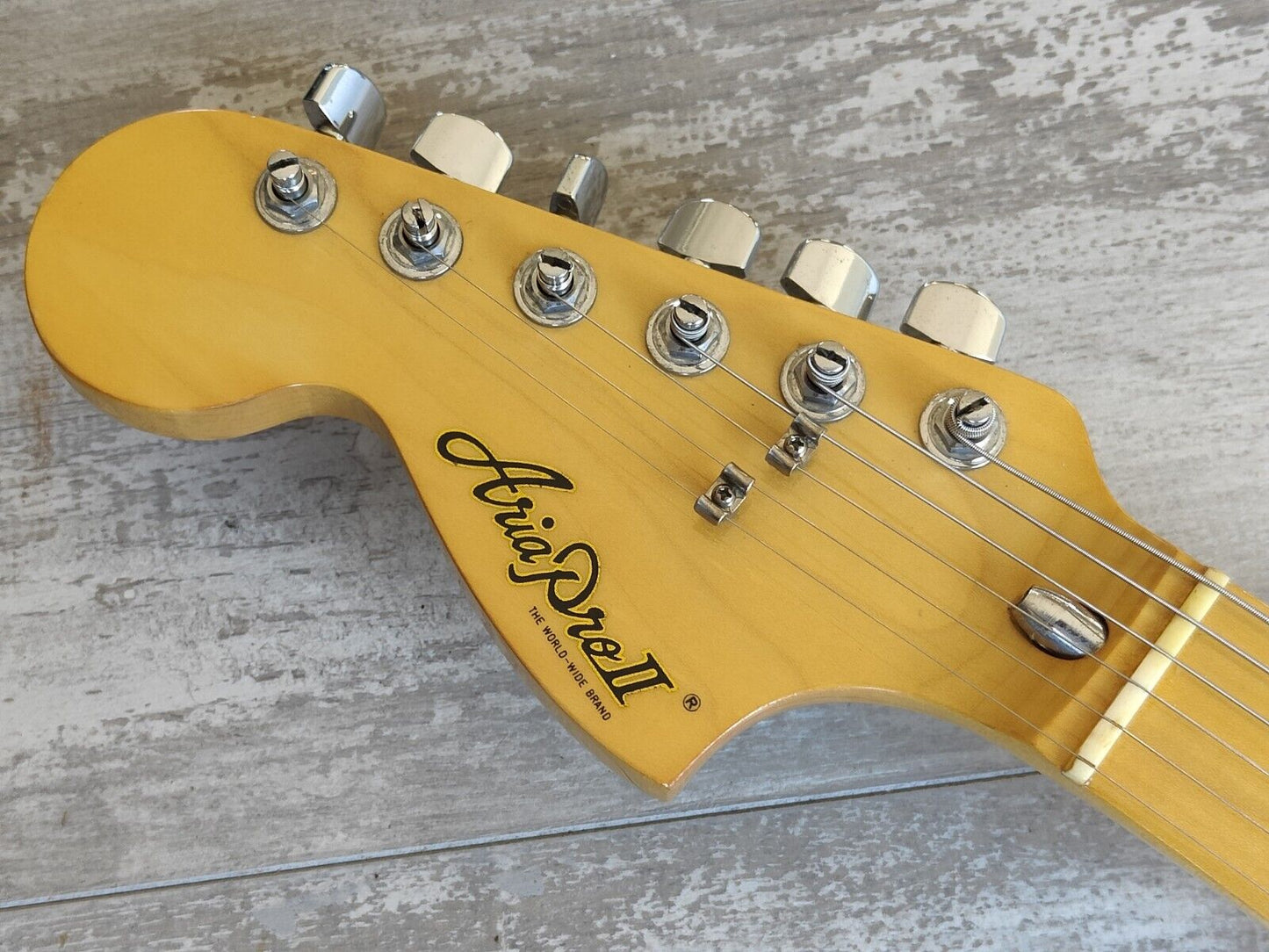 1978 Aria Pro II Japan ST-600 LH Left Handed Stratocaster (Black)