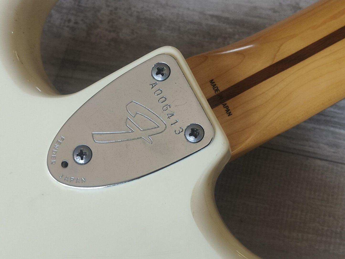 1985 Fender Japan ST72-65 Scalloped Stratocaster (Aged Olympic White)