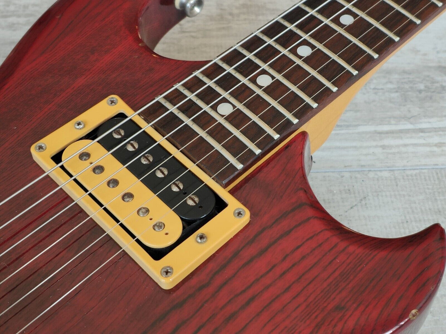 1982 Aria Pro II Japan CS-350 Cardinal Double Cutaway (Red)