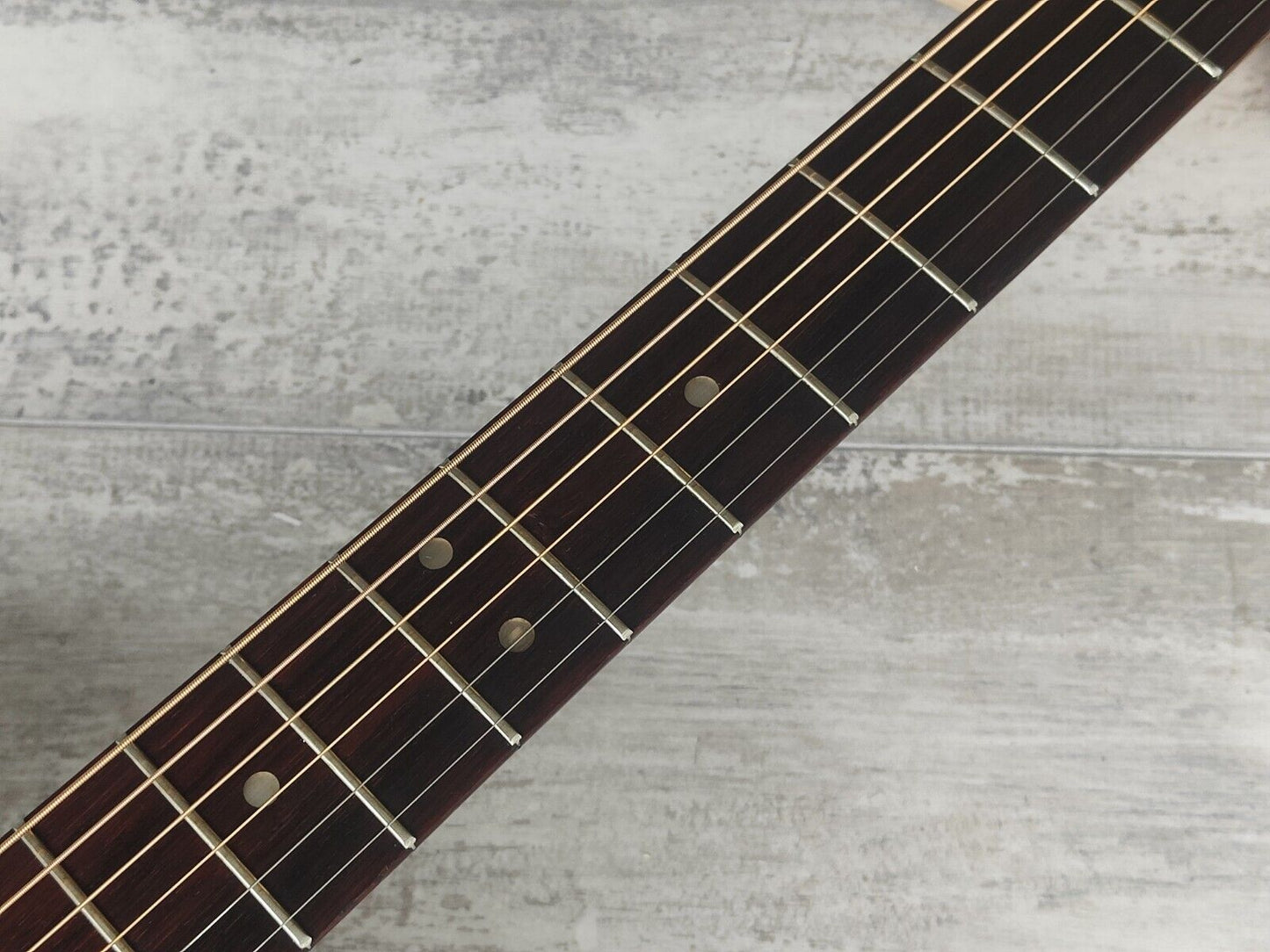 1970's Maruha Japan F-120M Acoustic Guitar w/Teisco GM-25 Pickup (Natural)