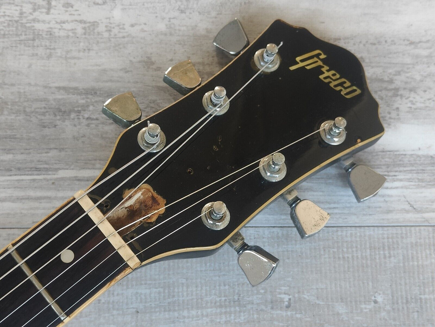 1977 Greco Japan MR-800 "Mick Ralphs" Double Cutaway (Black)