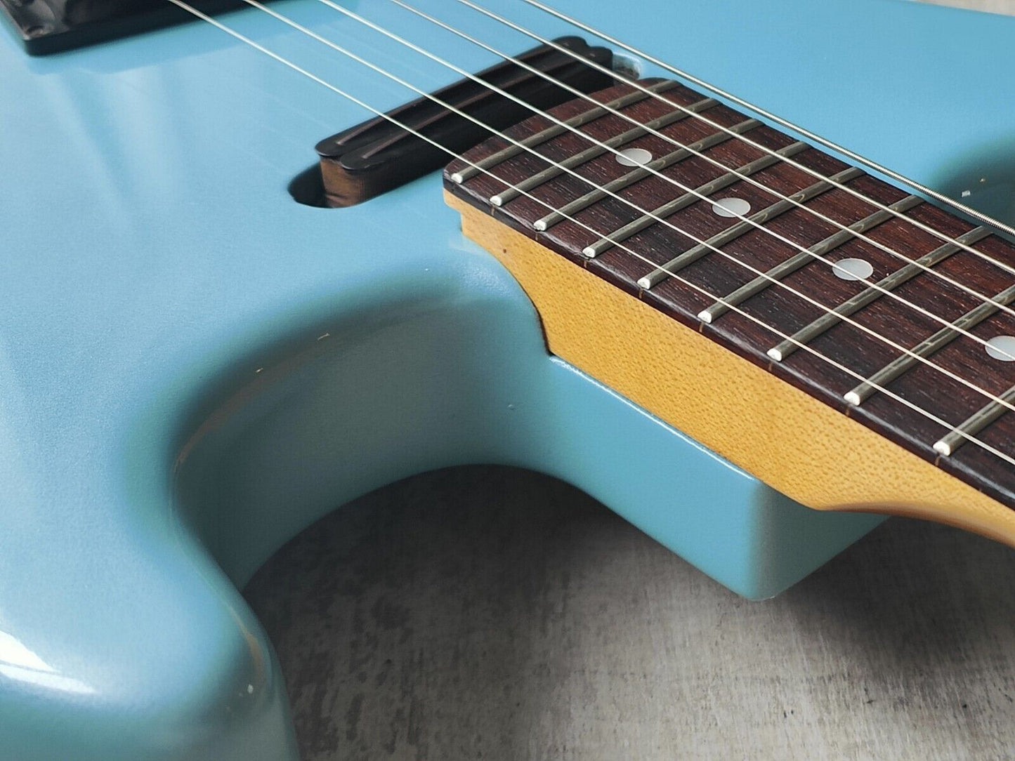 1986 Kramer Japan JK1000 HS Superstrat (Refinished Metallic Blue)