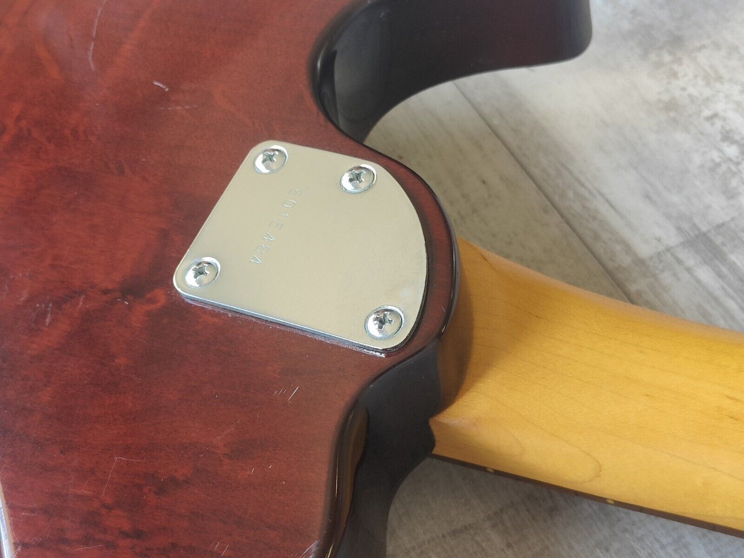 1996 Aria Pro II 615 Nashville Tele/Single Cutaway (Figured Red Burst)