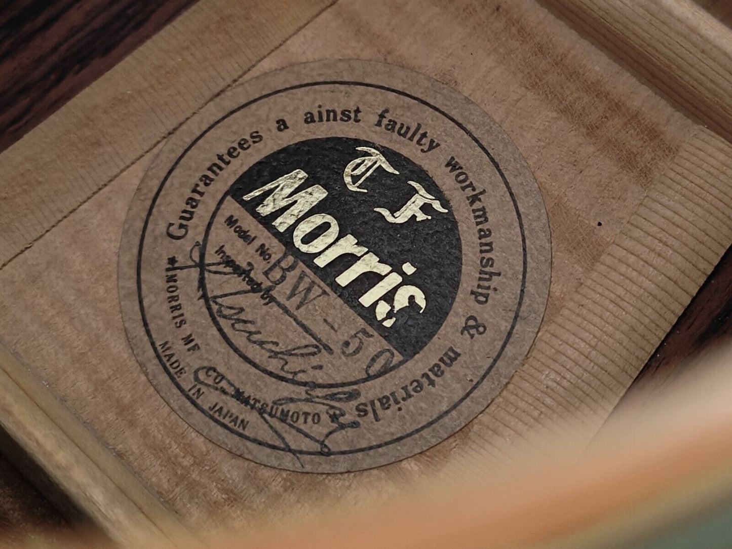 1980 Morris BW-50 Japanese Vintage 9-String Acoustic Dreadnought (Natural)