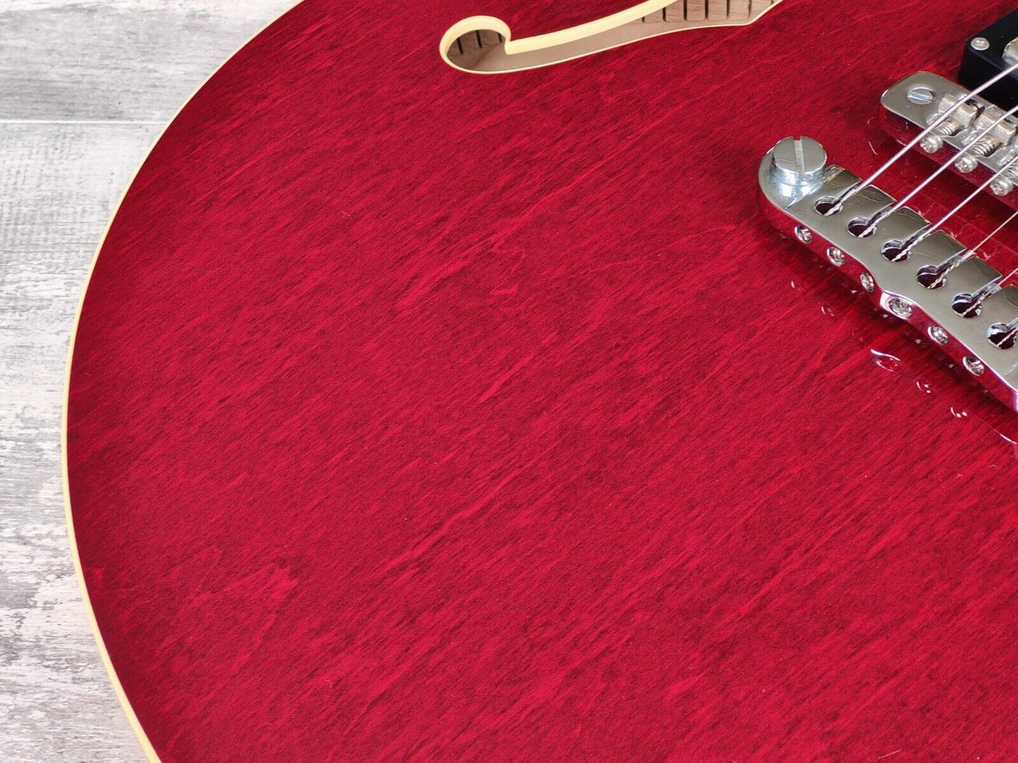 2012 Aria Pro II Japan TA-DOMINO Titan Series Semi Hollowbody (Cherry  Red)