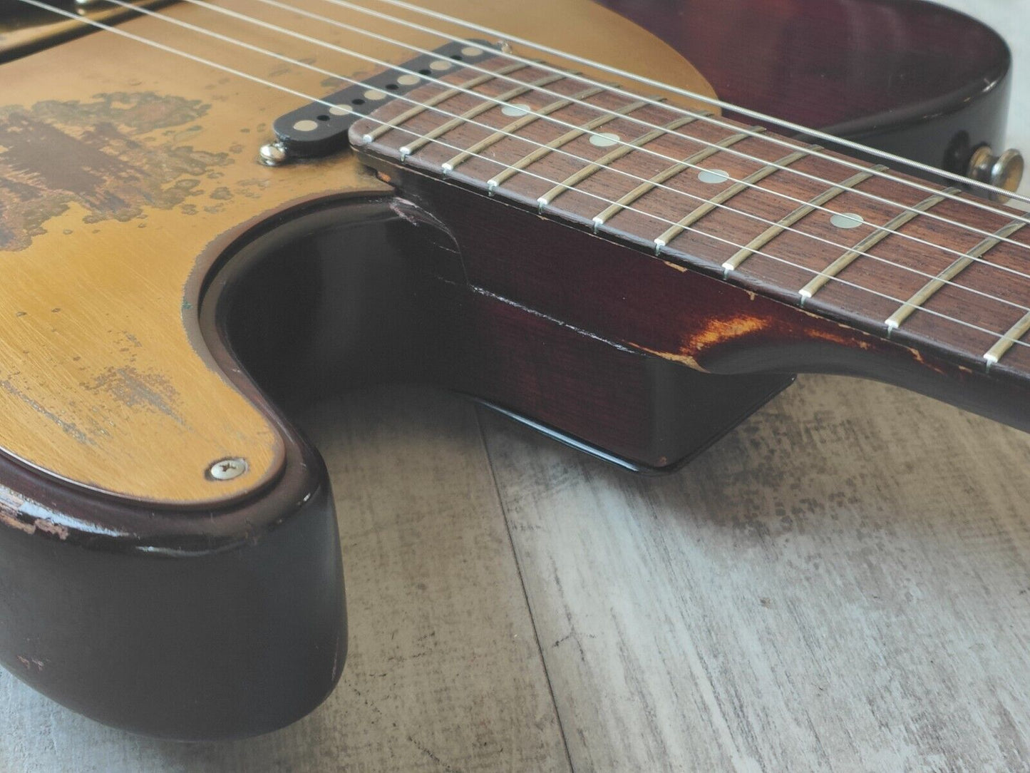 1980's Moon PGM Japan Custom Order Telecaster (Burgandy Walnut)